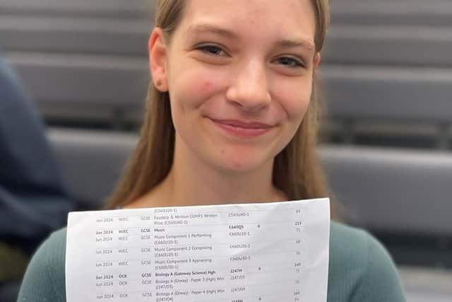 Lydia Burrows was one of the top achievers at Prince William School
