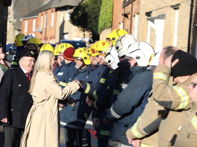 Annual Boxing Day Squirt between Geddington Volunteer Fire Brigade and Northants Fire and Rescue at Geddington Ford/National World
