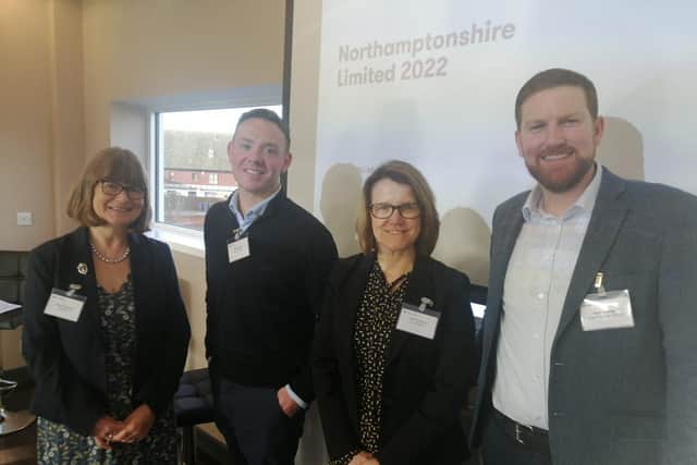 L-R: Hilary Chipping (Chief Executive, SEMLEP), Dan Harding (CEO & Founder, Sign In App), Juliet Thorburn (Group HR Director, Scott Bader), Ryan Shields (Director, Grant Thornton)