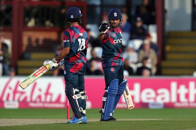 Sikandar Raza and Saif Zaib played out an unbroken 79-run stand for the fifth wicket against Worcestershire Rapids