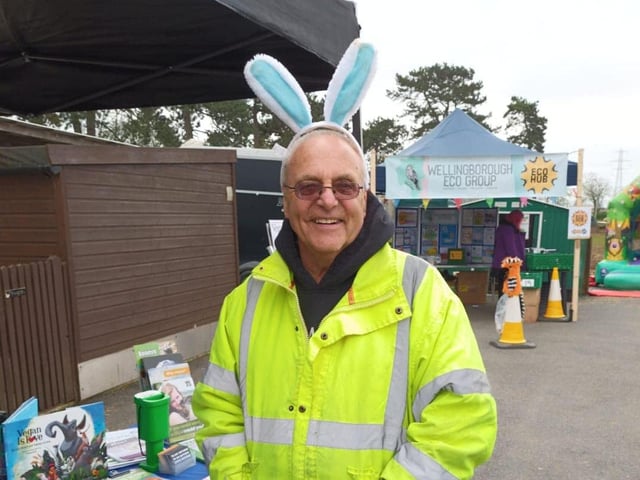 Roy Marriott with his bunny ears!