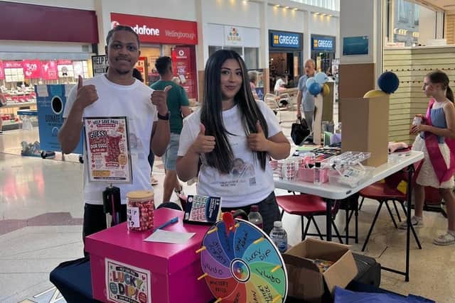 One of the recent fundraisers for Paul at the Swansgate Shopping Centre