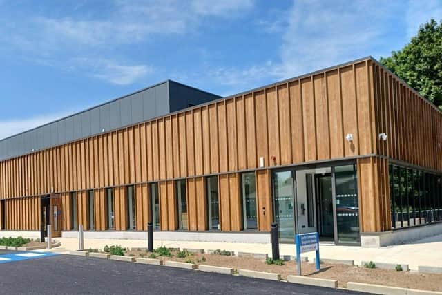 The outside of Corby’s new Community Diagnostic Centre bringing in a new era of tests closer to people’s homes.