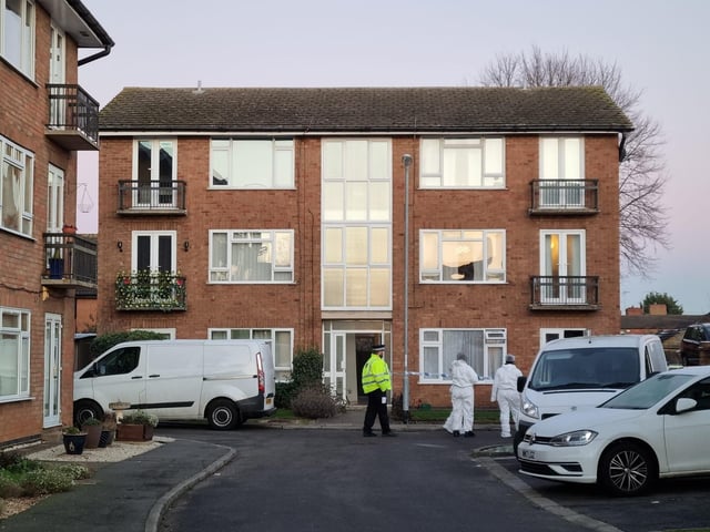 The murder scene in Kettering