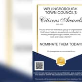 Wellingborough Town Council's Citizens Awards poster