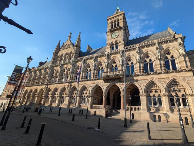 The Guildhall, Northampton, where the inquest into the death of Mark Bowerman was opened on Thursday