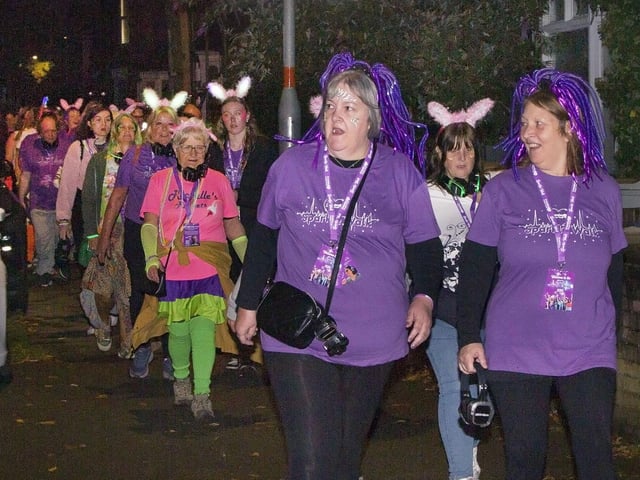 Participants in the Sparkle Walk for Cransley Hospice in Kettering/Glyn Dobbs
