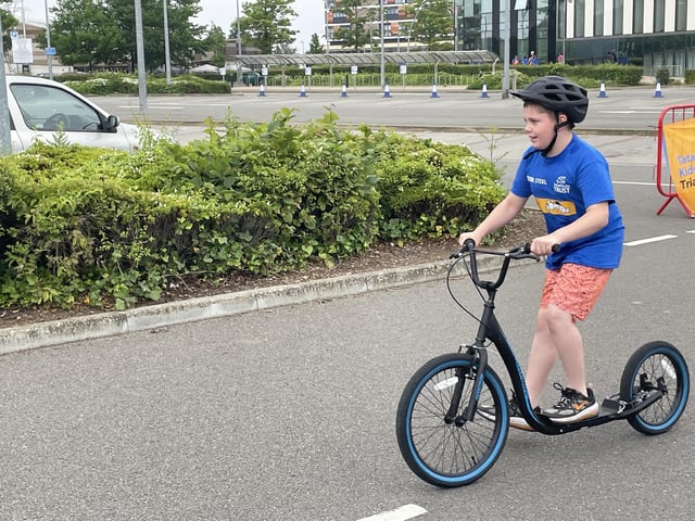 Scooting off
