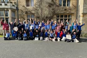 Children from St Lawrence School in Wymington paid a visit to Friends of Rushden Hall last week