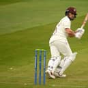 Ricardo Vasconcelos clips a legside boundary on his way to 70 for Northants at Somerset (Photo by Harry Trump/Getty Images)