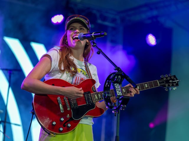 Prima Queen on stage at the Shambala Festival on Sunday, August 30, 2026. Photo by David Jackson.