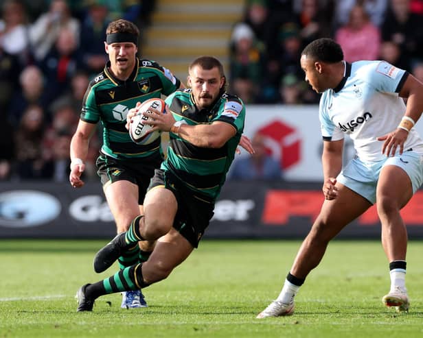 Ollie Sleightholme grabbed a hat-trick against Bath (photo by David Rogers/Getty Images)