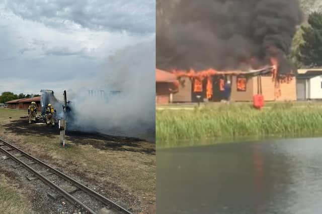 Billing Aquadrome saw a huge fire on Wednesday August 28, which is being treated as arson.