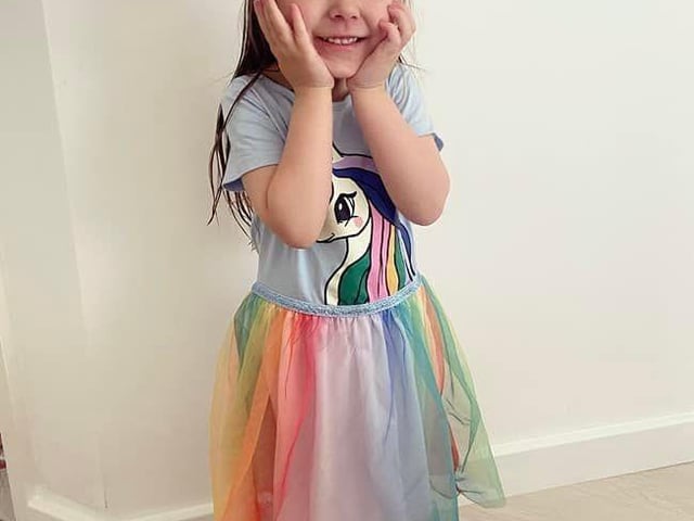 Thanks to Ashleigh for this picture of her tiny tot killing it in her rainbow outfit