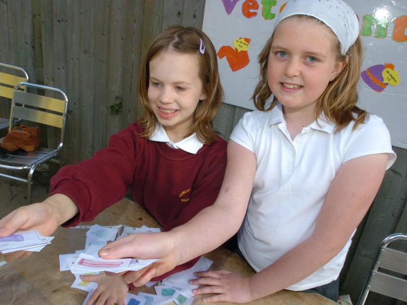 Havelock Junior School pupils ran the French market at Bastille Day 2008. Pictured are Caitlin Blogg, nine and Rosie Simmons, nine.