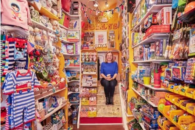 Toy shop - Charlotte Croser owner of Jollys in Thrapston /Jollys