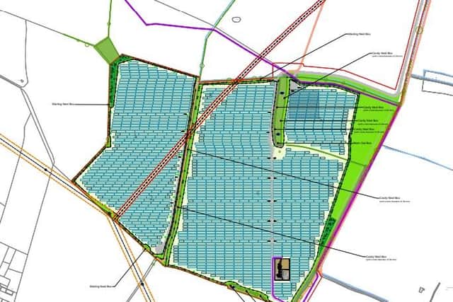 How the proposed solar farm would look