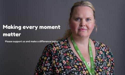 Eve Berridge, Family liason worker at Cransley Hospice