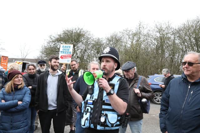 Protesters came up against Northants Police in February 2023 in Wellingborough Walks/National World