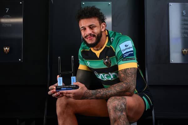 Courtney Lawes is the Gallagher Premiership player of the month for December (photo: Tom Sandberg/PPAUK/Gallagher)