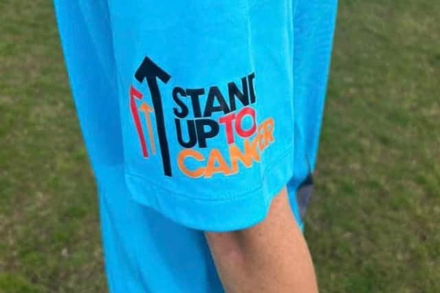 The boys are proudly standing up to cancer. Image: Corby Hellenic Fisher