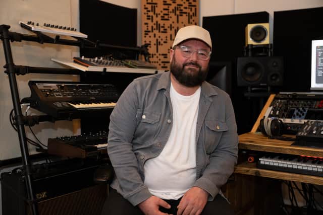 Maddox Jones pictured at Plastic Tree Studios in Northampton. Photo by David Jackson.