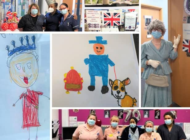 Hospital staff have been making sure patients don't miss out on Jubilee celebrations