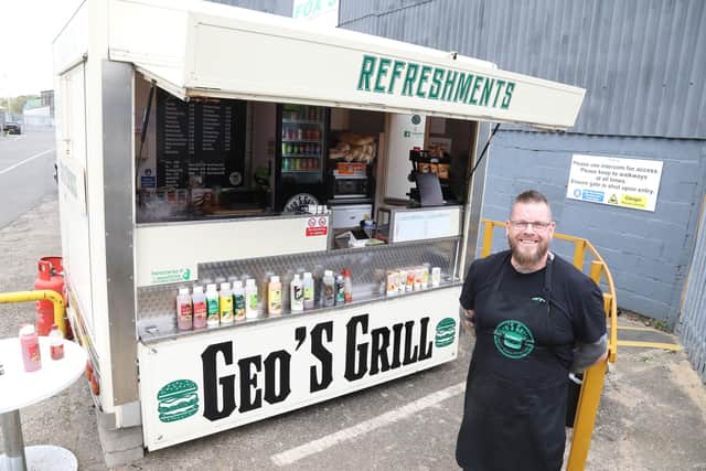 George Page of Geo's Grill is back in business flipping burgers for customers in Kettering/National World