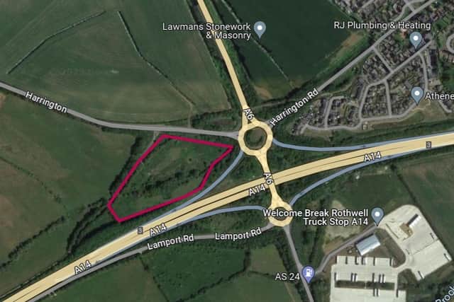 The proposed site is just off of Junction 3 on the A14. 
(Credit: Google Maps)