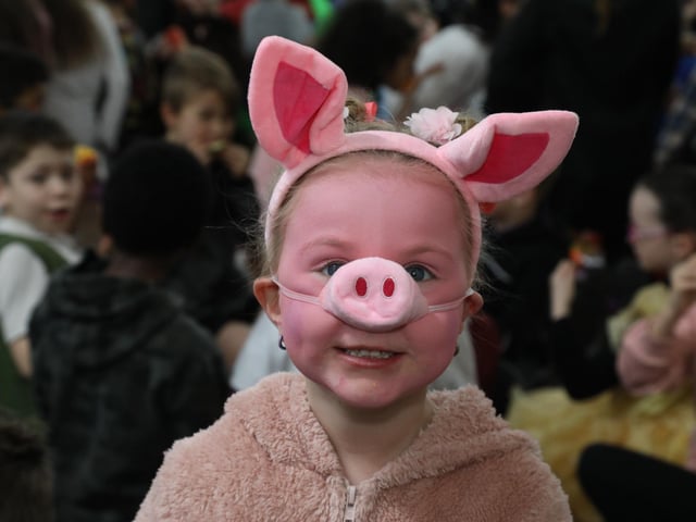 Children and staff at Kingswood Primary Academy on World Book Day