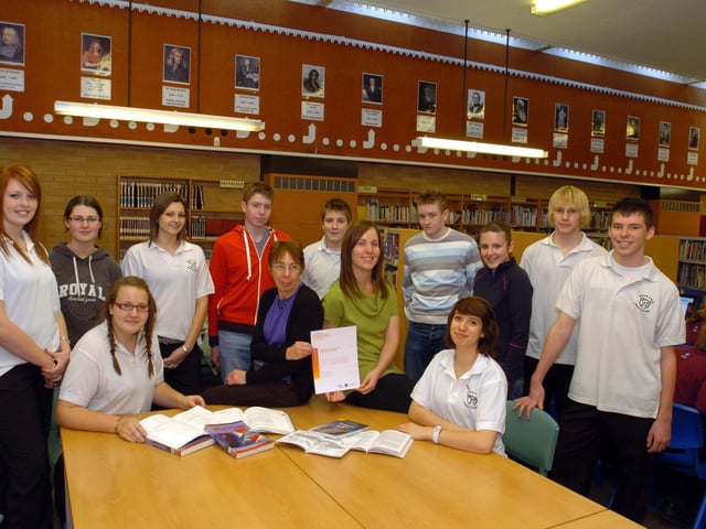 Chyna Major, 16, Amie Morris, 16, Gabriella Ferrigno, 16, Kris Kilsby, 16, Matt Lees, 15, Jonathan Lawrence, 16, Sally Wright, 16, Andy Warnock, Aidan Marshall, 15, Lauren Walshaw, 15, Janet Ramsay, Emily Carey and Demi Johnson, 15. January 2008