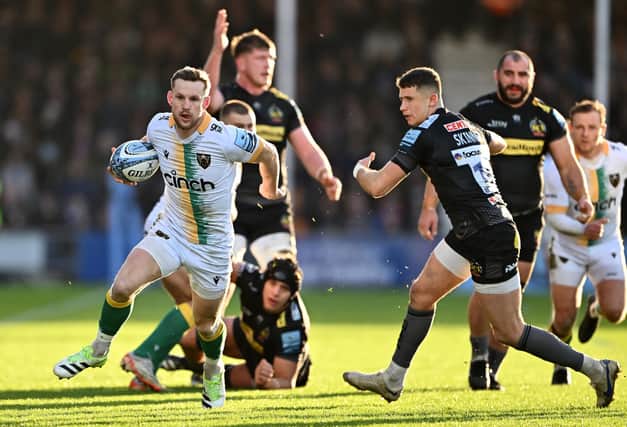 Rory Hutchinson in action at Sandy Park (photo by Dan Mullan/Getty Images)