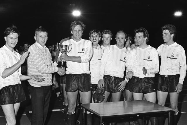 Corby Town FC lift a trophy - but what was the year?