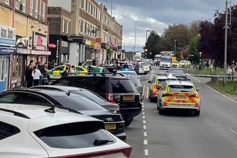 The scene in Rockingham Road/UGC