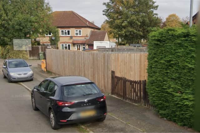 The hedge had been in good condition before the fire /Google