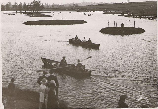 Boating on the lake