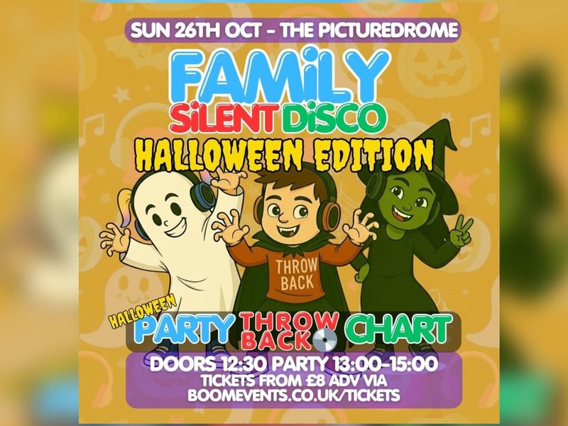 The venue will host a Halloween silent disco for all the family on Sunday October 26. Music will include party, throw backs and chart. The event takes place from 1pm until 3pm and is priced at £8 for an advance ticket. Visit the Picturedrome website for more information and tickets.
