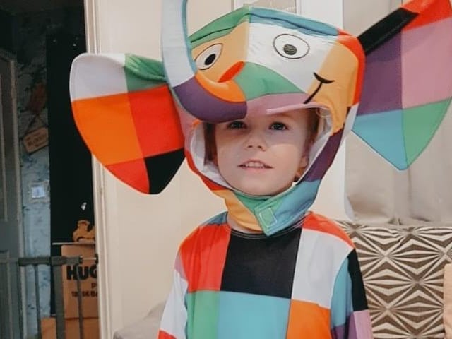 Brendan, age 4 , from Corby, as Elmer