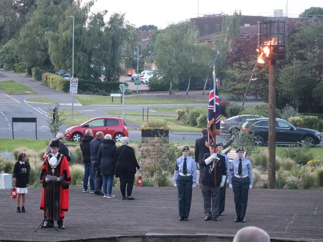 Corby D-Day Beacon Lighting 2024:Corby D-Day Beacon Lighting 2024