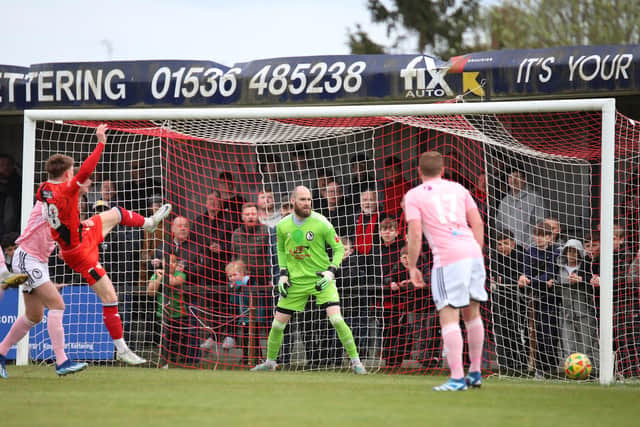 Kettering go close to a second goal (Picture: Peter Short)
