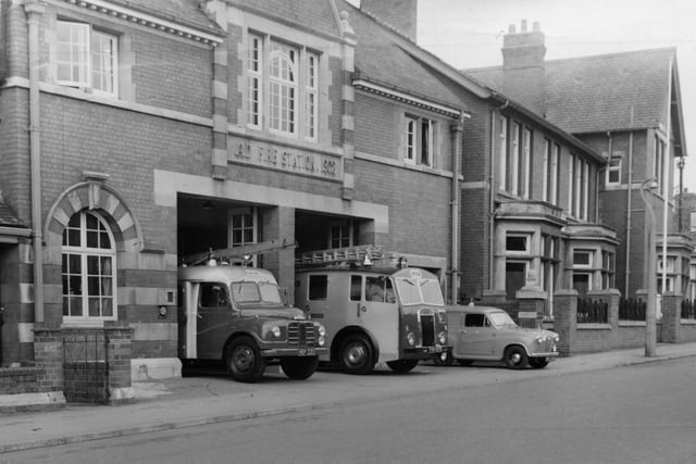 Rushden fire station back in the day