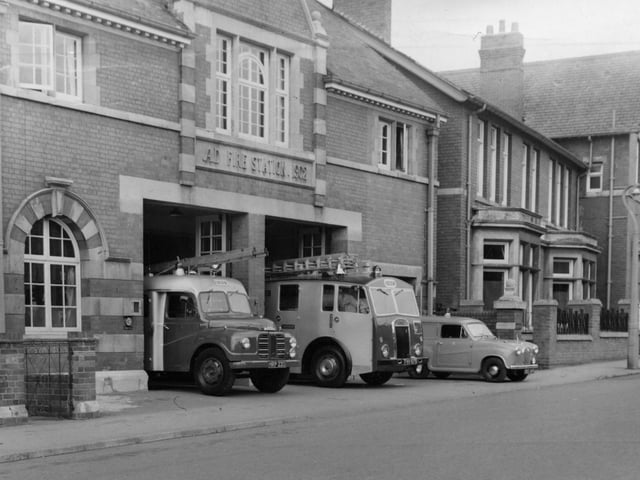 Rushden fire station back in the day
