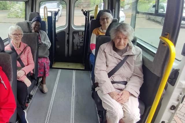 Mini Bus Trip Out to Dementia Sings Out was of huge benefit to the residents of Brampton View Care Home