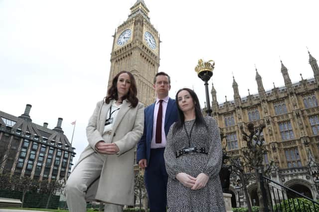 The Holmes sisters have been campaigning on behalf of their sister Collette Gallacher since Stein's release in 2021.