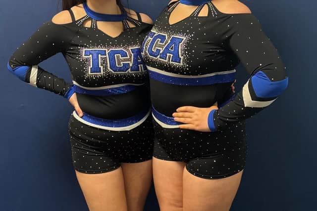 Sophie (left), Megan (right) Cheerleading athletes at Top Cheer Athletics