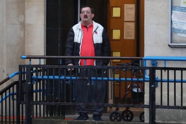 Donald Holdsworth, 57, from Corby outside Northamptons Magistrates' Court