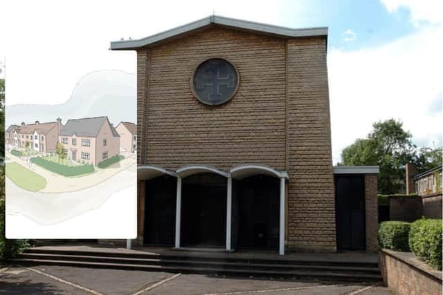 The proposals for St Patrick’s Church in Corby could see the venue swapped out for up to 14 new dwellings