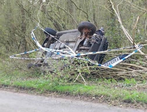 The incident in Kings Cliffe Road saw a man taken to hospital by ambulance. Image: Submitted
