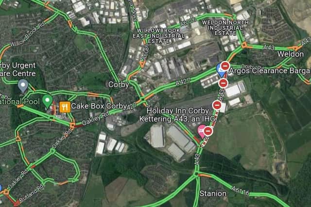 The A43 is now open but with lane closures in place