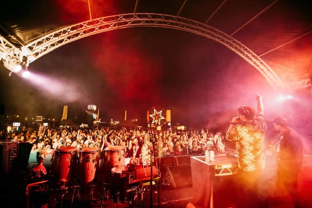Acts performing at the Stowaway Festival. Photo by Alastair Brookes.